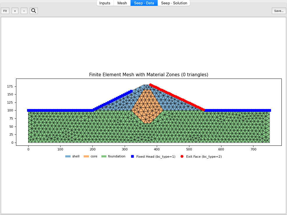 Seep Data view